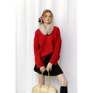 无人区域毛领毛衣微醺胶片百褶裙 2025AW Cloud Season