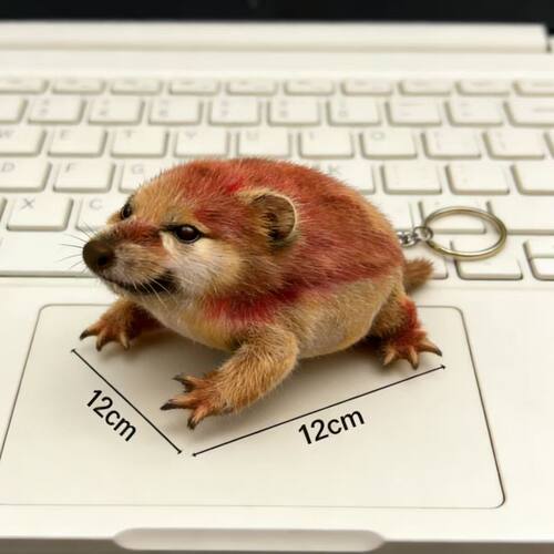 我的刀盾毛绒发声钥匙扣挂件