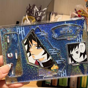 鬼灭之刃周边富冈义勇生日立牌吧唧自制谷子高颜值痛包材料摆件