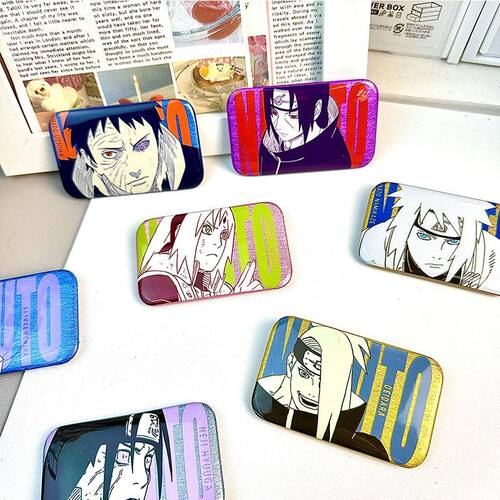 火影忍者双闪方形吧唧徽章25周年