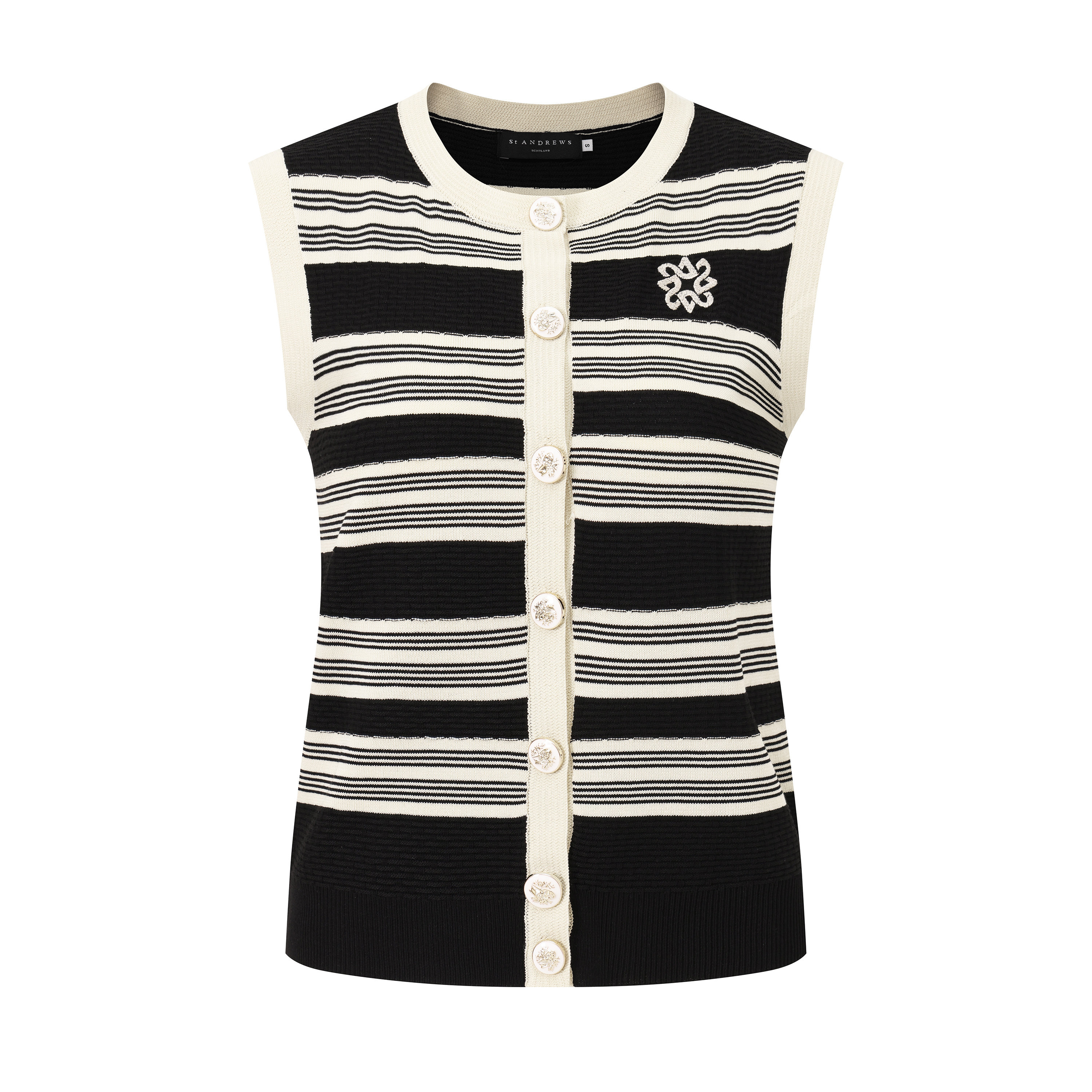 新款高尔夫女士背心夏秋款休闲运动修身针织毛线马甲外套GOLF服装
