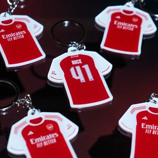 阿森纳球衣钥匙扣挂件周边 赖斯热苏斯萨卡厄德高哈弗茨