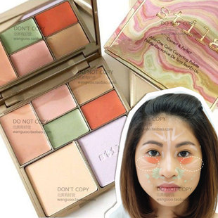 保税仓 stila诗狄娜七色遮瑕修容高光盘 提亮肤色持久12.9g