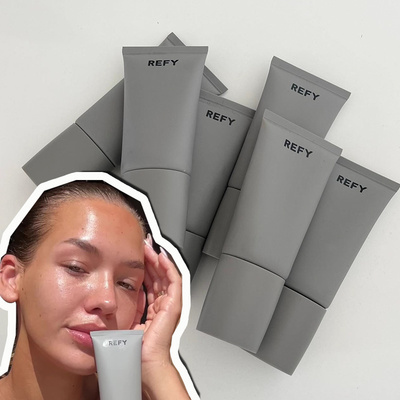 refy烟酰胺精华带面部滚轮妆前乳