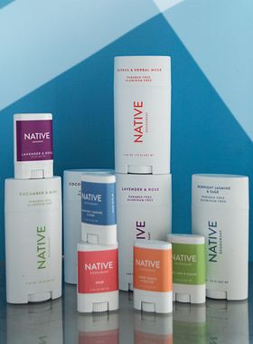 现货Native Deodorant 止汗香体膏 温和淡香防汗固体椰子薄荷