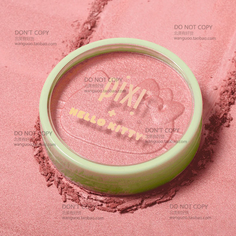 保税现货 PIXI Hello Kitty Glowy 腮红 珠光眼影易上色10g