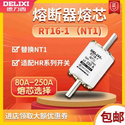 德力西 熔断器 刀型触头熔芯 保险丝 RT16-1 160 200 250A (RT36)