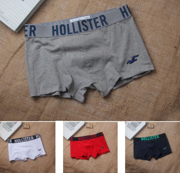 海鸥经典纯棉男士纯色宽边平角内裤男