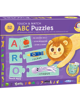 ABC拼图英语启蒙认知卡片书