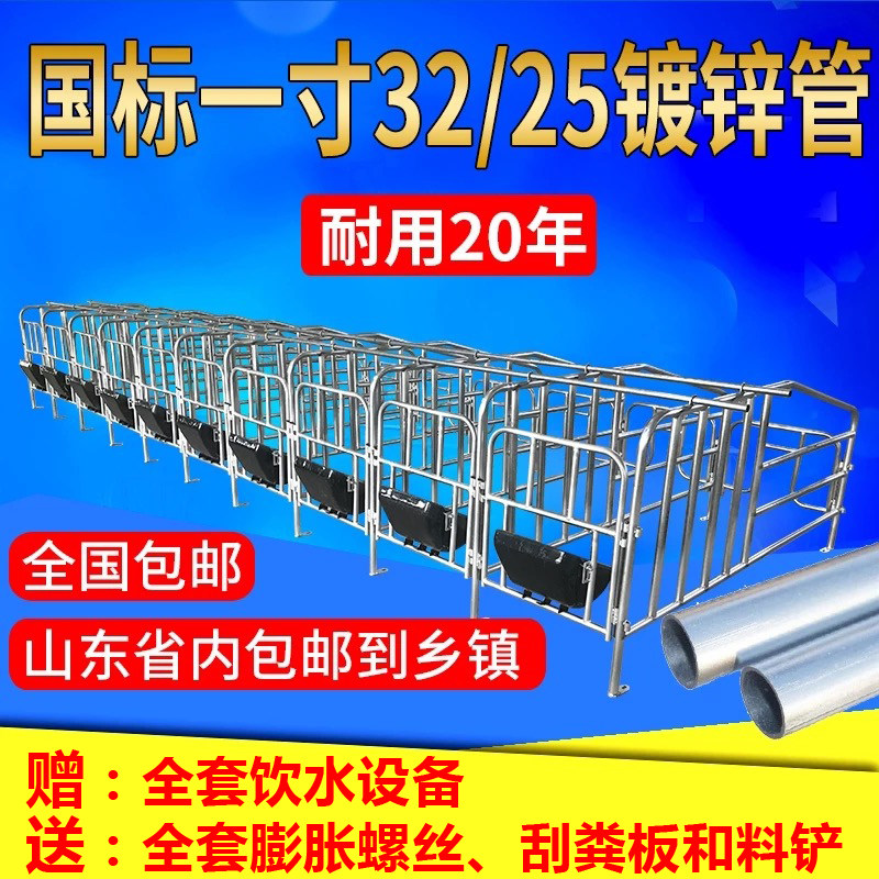 母猪定位栏加厚2.5限位栏5位10位猪用养殖场设备 产床保育床包邮