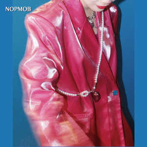 NOPMOB复古闪光面料西装