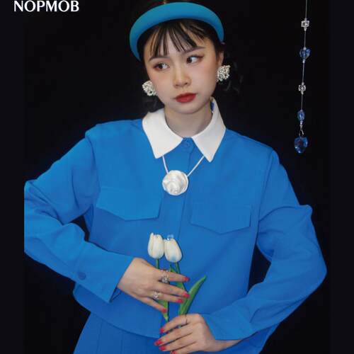 NOPMOB昭和蓝原创设计复古套装