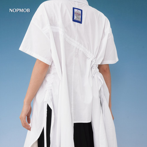 NOPMOB宽松解构白衬衫