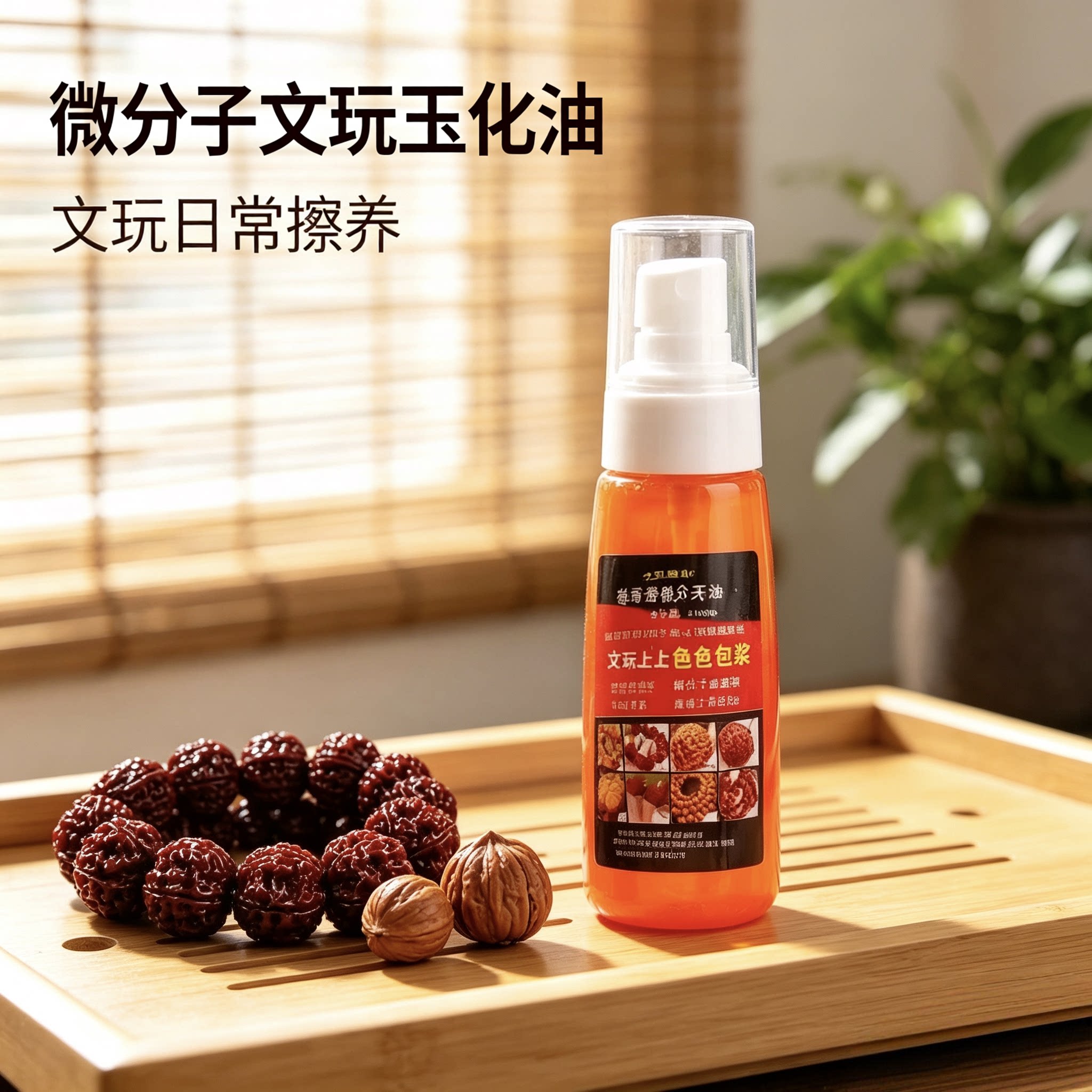 文玩高速渗透分子油上色包浆油核桃橄榄保养膏葫芦摆件玉化红油护