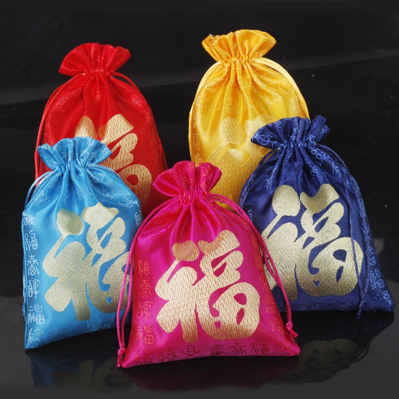 婚庆用品喜糖袋子结婚专用高级感布袋抽绳喜糖盒子喜糖包装糖果袋