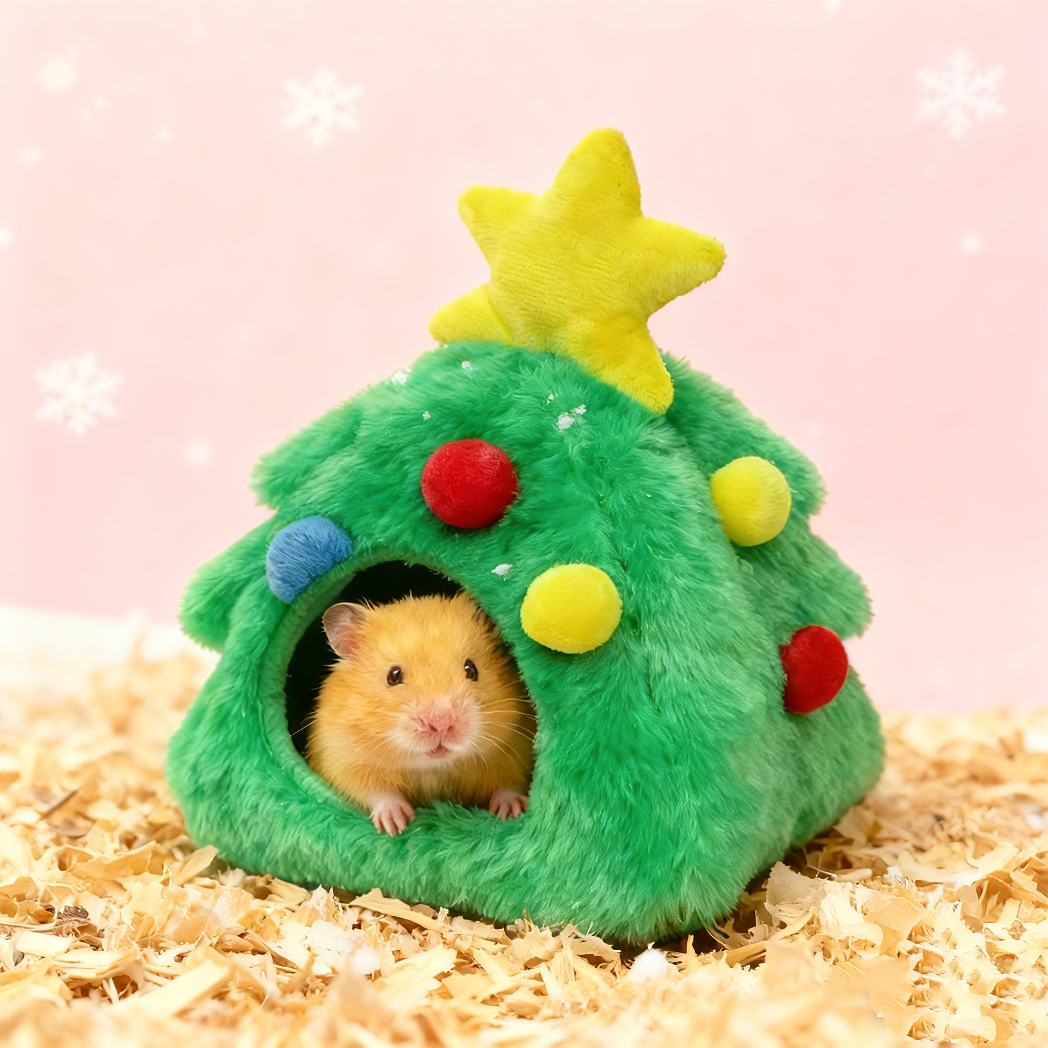 金丝熊蜜袋鼯仓鼠过冬棉窝仓鼠可爱棉窝金丝熊龙猫花枝鼠保暖加厚