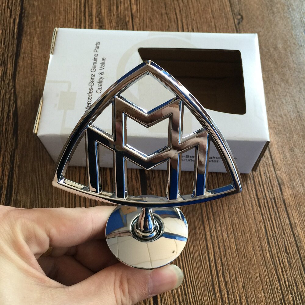 适用于奔驰改装迈巴赫立标 s400车标s600迈巴赫机盖立标 车头标志