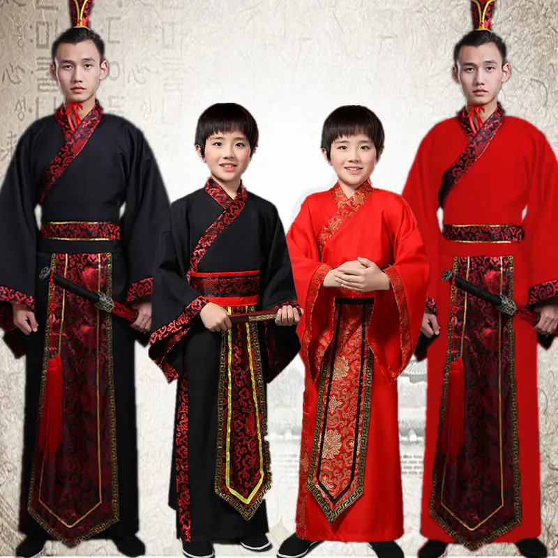 六一新款儿童亲子古装父子汉服