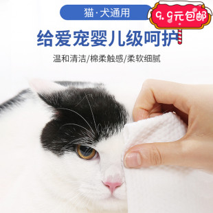 宠物湿巾猫咪狗狗专用眼部清洁去泪痕除臭擦脚免洗清洁用品湿纸巾