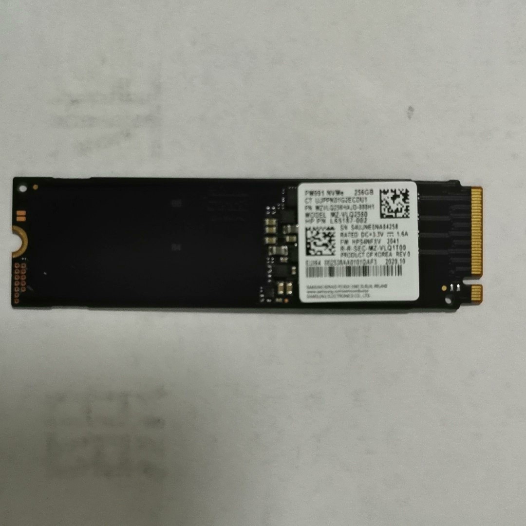 三星  PM991a  256G 2280 nvme ssd