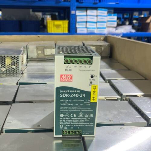 明纬SDR-240-24导轨电源 24V 10A 输入100
