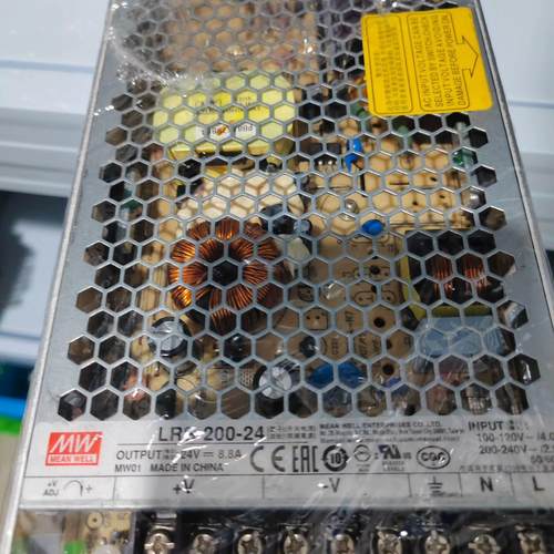 #电源 台湾明纬开关电源 LRS-200-24开关电源 输出