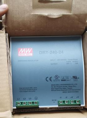 明纬DRT-240-24导轨式开关电源 输入400-