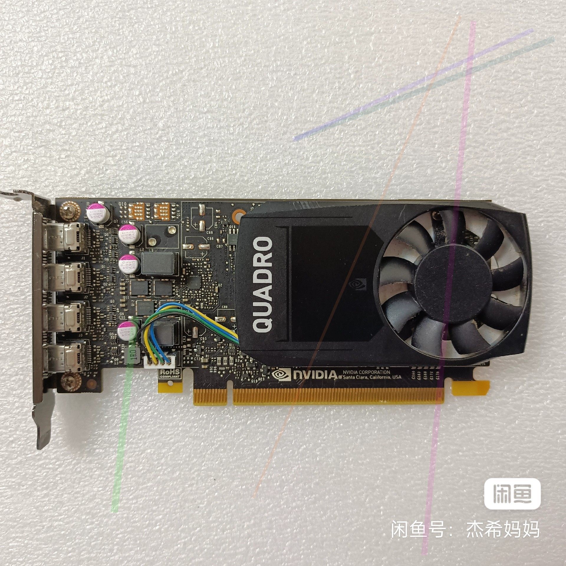 原装拆机丽台p1000半高显卡专业图形卡4g显存ug/sw