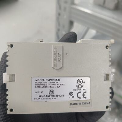 台达 DVP02DA-S 扩展模块 24Vdc供电 支持0