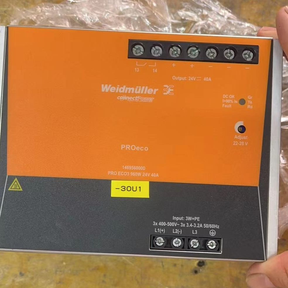 魏德米勒PRO ECO3 960W 24V 40A电源 输入