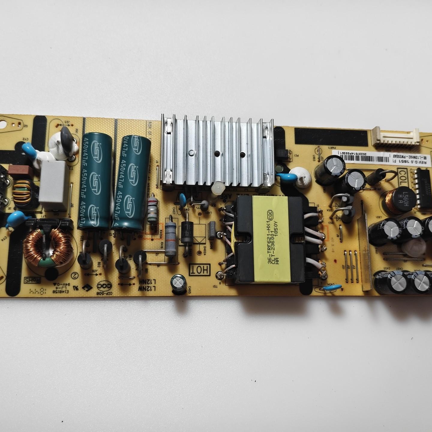 TCL 55A360 电源板40-L12NW4-PWB1CG