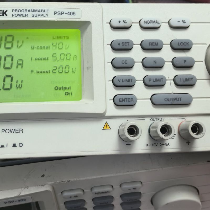 PSP-405 固纬可调直流稳压电源前面板 成色还可以如图