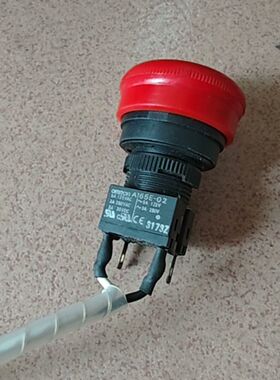 急停开关A165E-02 红色按钮 带RESET复位标