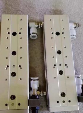 拆机滑台气缸HLQL8-75S现货2台 9成新