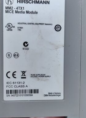 MM2-4TX1 赫斯曼交换机模块? 成色很新 具体看详
