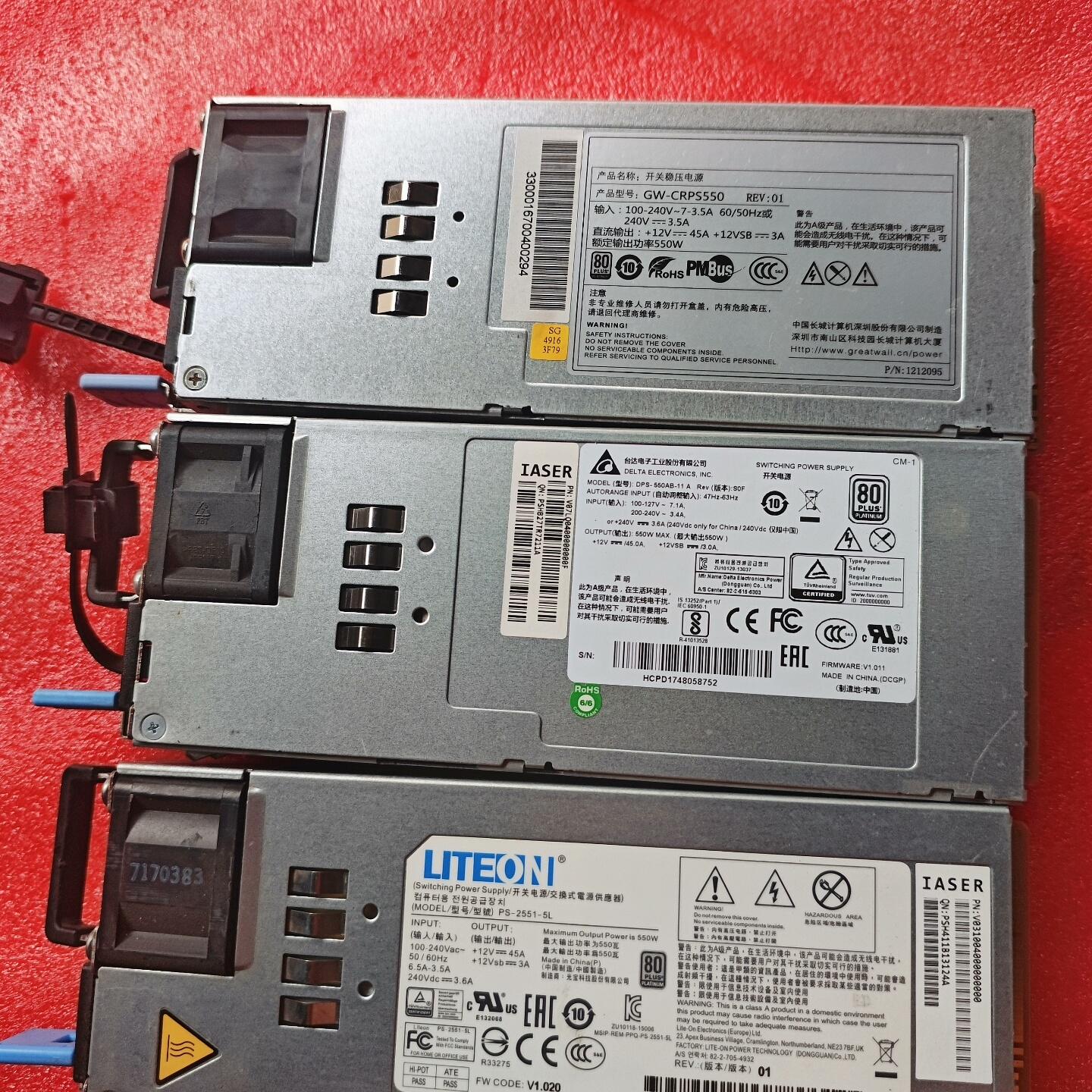 浪潮 SA5212M4服务器12V 45A 550W服务器电