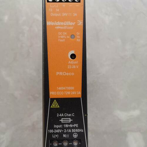 魏德米勒电源   PRO ECO 72W 24V  3A
