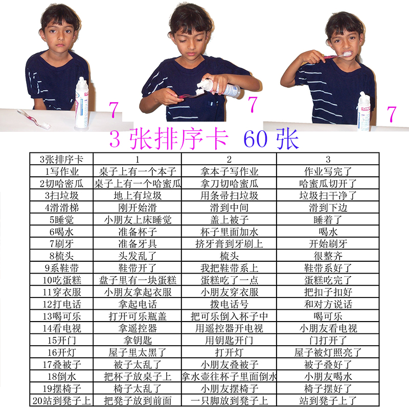 孤独症儿童认知语言发育迟缓卡片