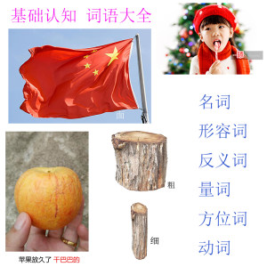 片名词动词量词反义词形容词卡方位词汇aba自