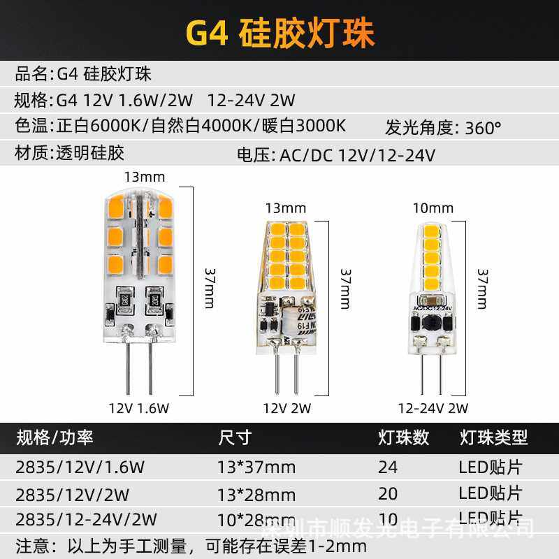 新款直销G4LED插泡超亮光源卤素节能灯泡220v吊灯水晶灯低压灯珠g,家装灯饰光源,LED玉米灯,淘宝优惠券,粉丝福利购,淘宝优惠卷