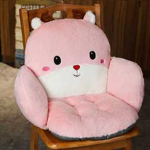 新款直销学生坐垫靠垫一体办公室久坐椅子汽车座椅靠背屁股垫子毛