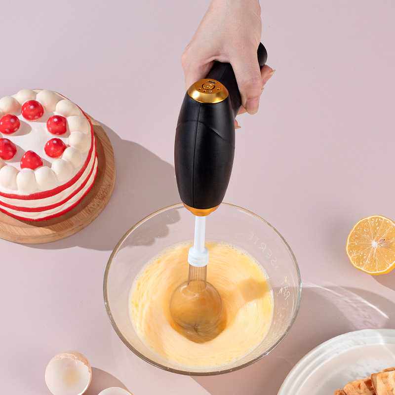 新款直销手持无线电动打蛋器家用烘焙打奶器奶油搅拌器USB充电小