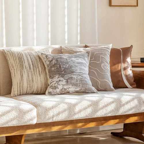 新款直销新中式客厅沙发抱枕套现代简约设计师样板房靠枕床头靠垫