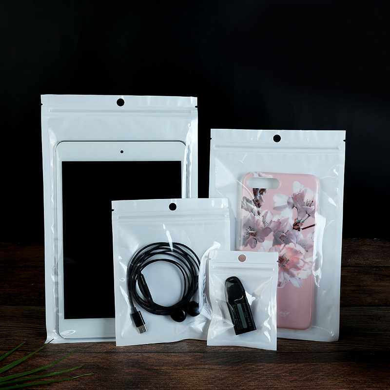 新款直销自封袋 珠光膜阴阳骨袋 半透明塑料袋 手机壳包装袋 胶袋