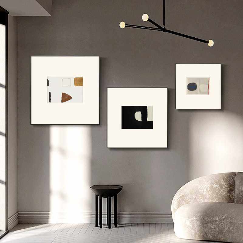 新款直销文艺抽象装饰画现代日式极简沙发背景墙轻奢客厅书房几何,家居饰品,现代装饰画,淘宝优惠券,粉丝福利购,淘宝优惠卷