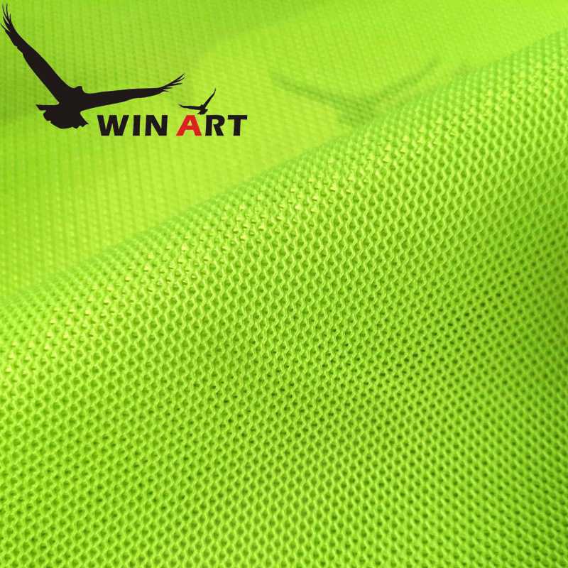 新款直销加厚机车服夏季高强度网布铁骑服骑行服面料荧光绿A3荧光