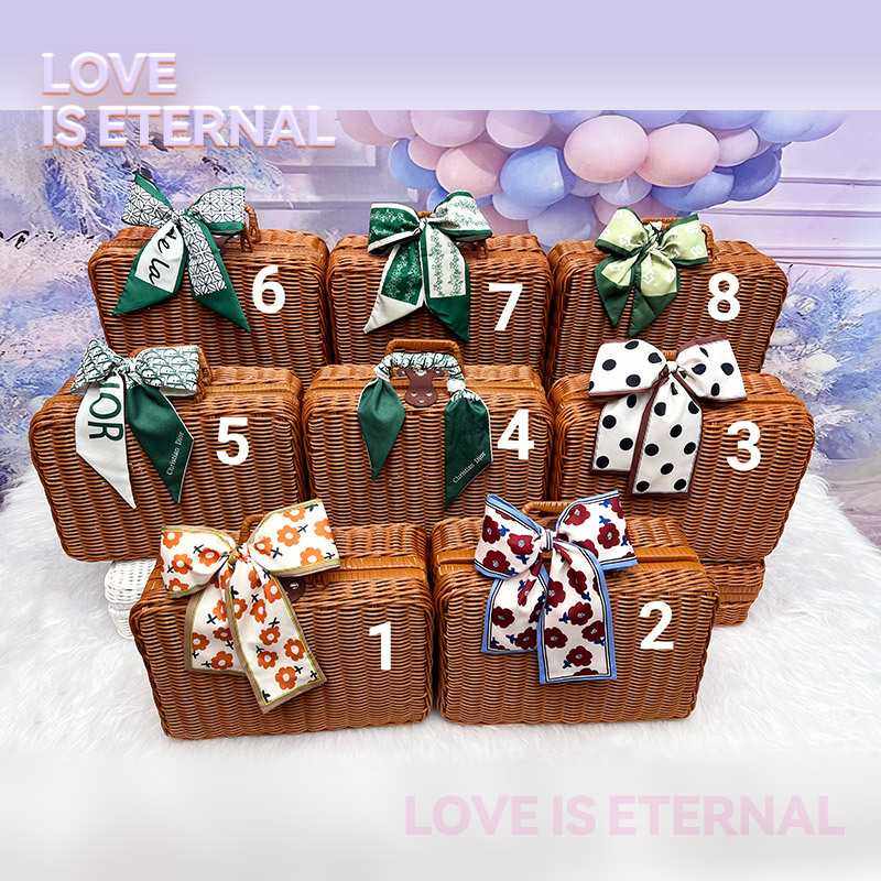 新款直销仿藤编织箱复古礼物箱子藤编便携手提箱手工编织箱结婚伴,节庆用品/礼品,伴手礼,淘宝优惠券,粉丝福利购,淘宝优惠卷