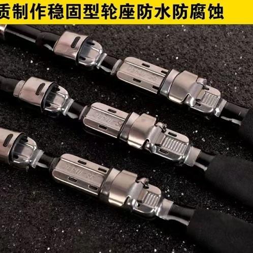 新款直销超硬超短迷你小海竿抛竿 钓鱼竿1.5米渔具钓具超硬