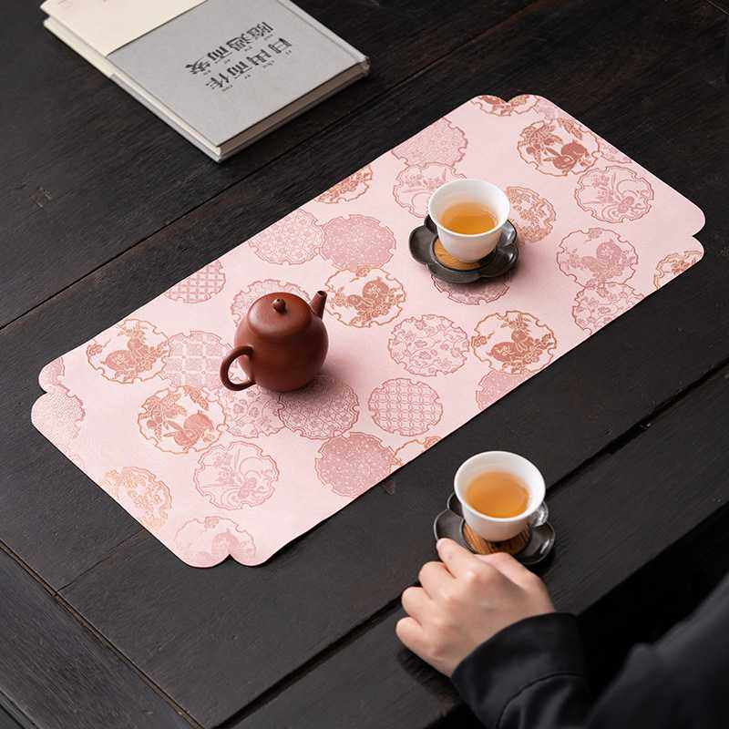 新款直销大岸堂织锦兔干泡席防水茶垫茶室茶艺空间壶垫桌垫小茶席,居家布艺,茶席,淘宝优惠券,粉丝福利购,淘宝优惠卷