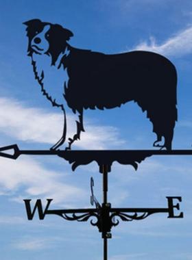 新款直销跨境风向标铁艺摆件铁艺剪影风向标田园户外摆件